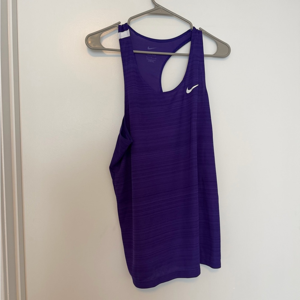 Nike Women's Purple Dri-FIT Racerback Tank